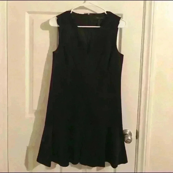 BCBGMAXAZRIA Black Faux Suede Adelene Dress - Picture 2 of 4